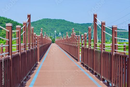 Bukcheon Railway Bridge Deck with Bike Path photo