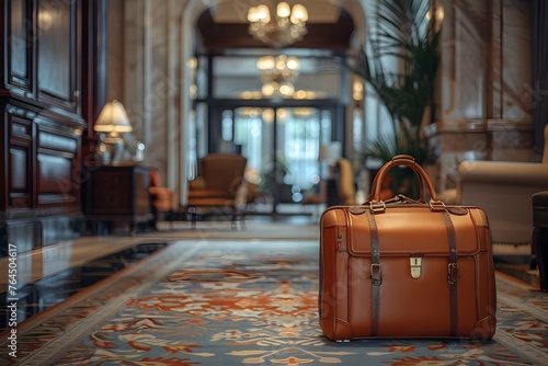 Luxury Hospitality Awaits: Checking into a High-End Hotel for the Weary Traveler photo