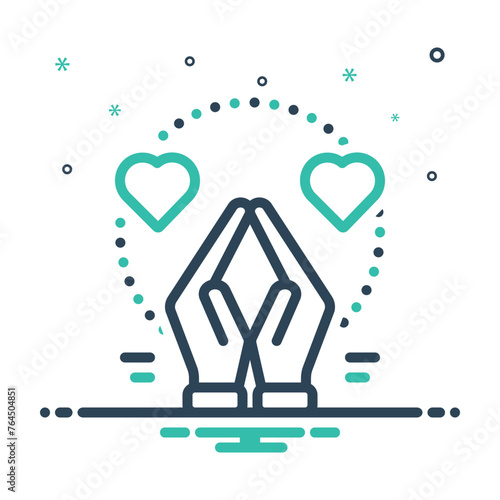 Mix icon for gratitude