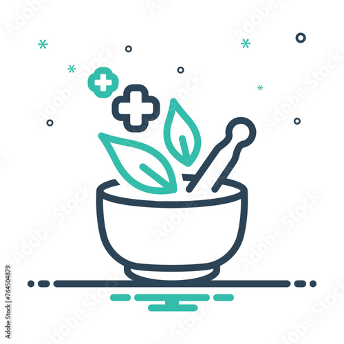 Mix icon for herbal medicine