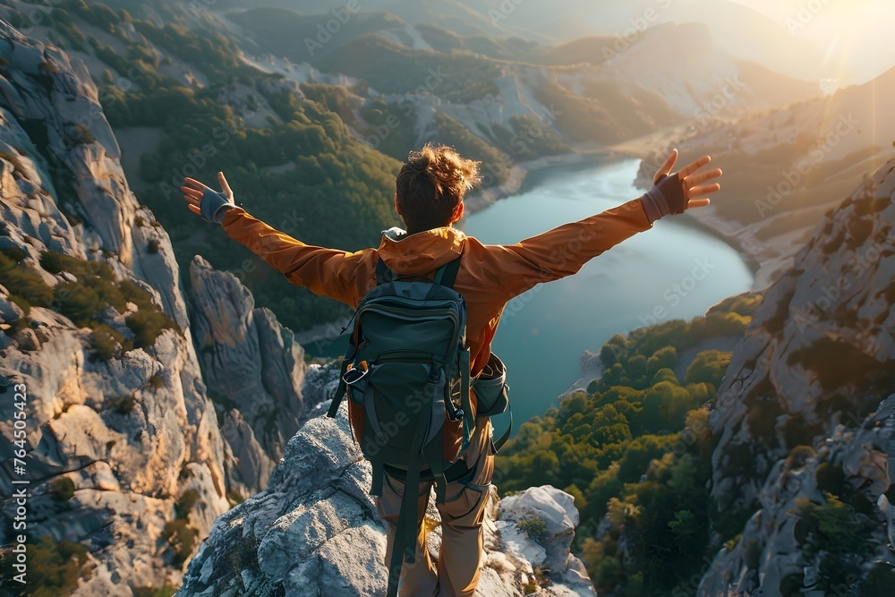 Obraz premium Dive into an Adrenaline-Fueled Outdoor Adventure: A Captivating Series of Photos for