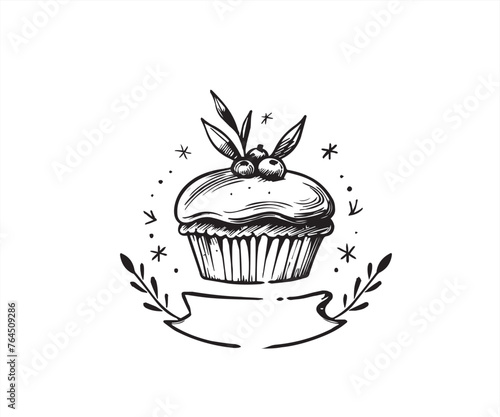 Obraz na płótnie bread bakery logo design template w salonie