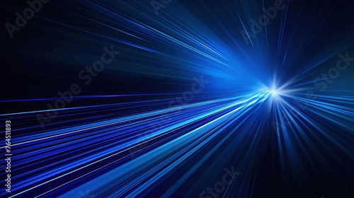 blue abstract background, technology light speed concept