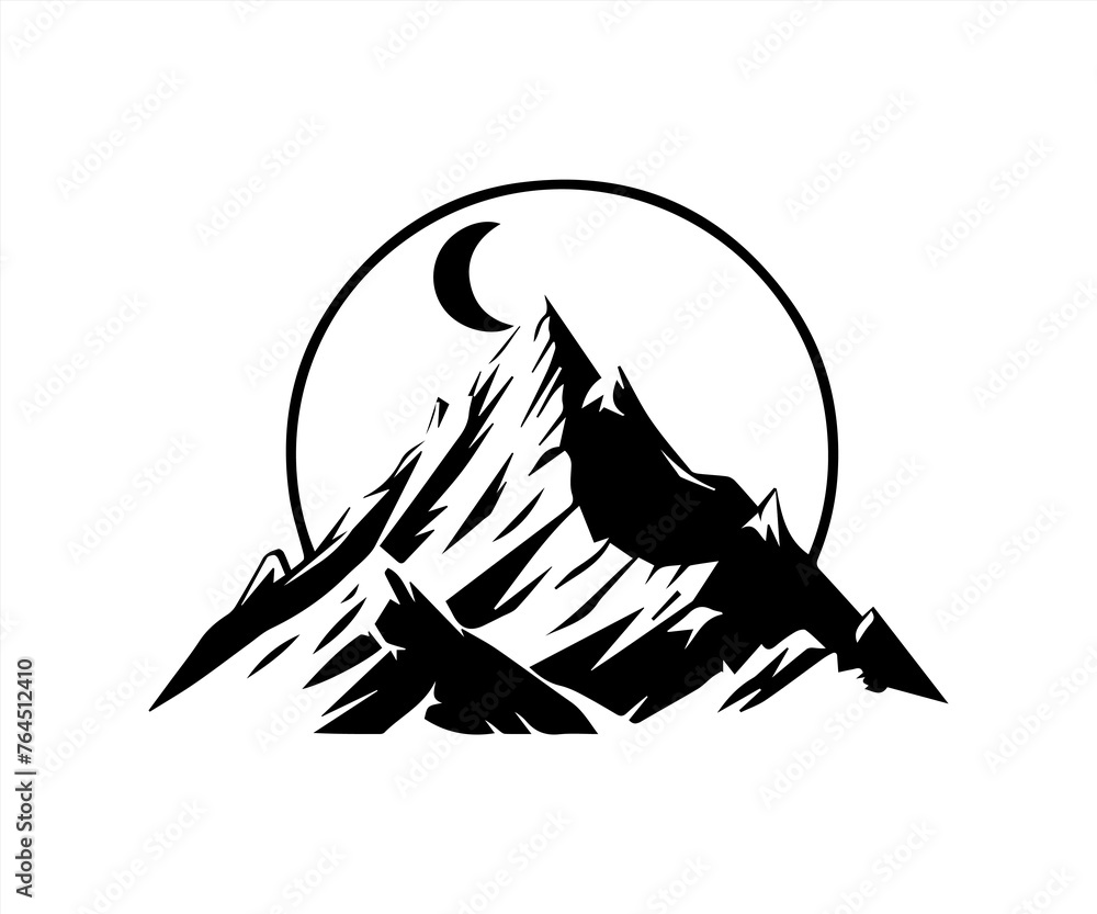 mountain logo design template