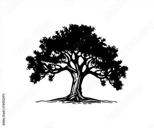 oak tree logo design template