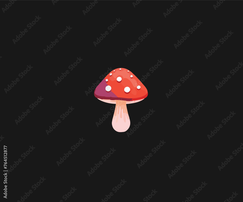 mushroom logo design illustration