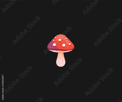 Obraz na płótnie mushroom logo design illustration w salonie