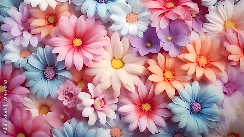 Colorful flowers background, season concept Colorful flowers background, season concept