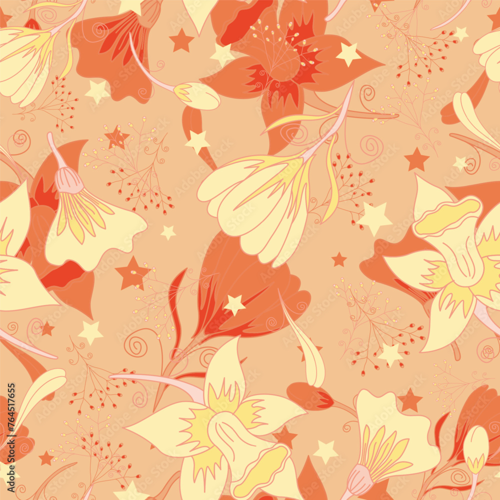 custom made wallpaper toronto digitalVector seamless pattern floral pattern. Tropical botanical trendy pattern