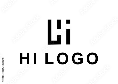 hi logo, design, Vector, illustration, creative icon, template