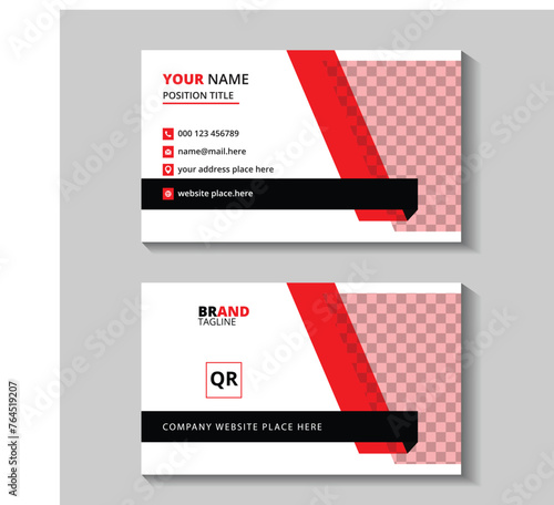 Modern and clean professional business card design