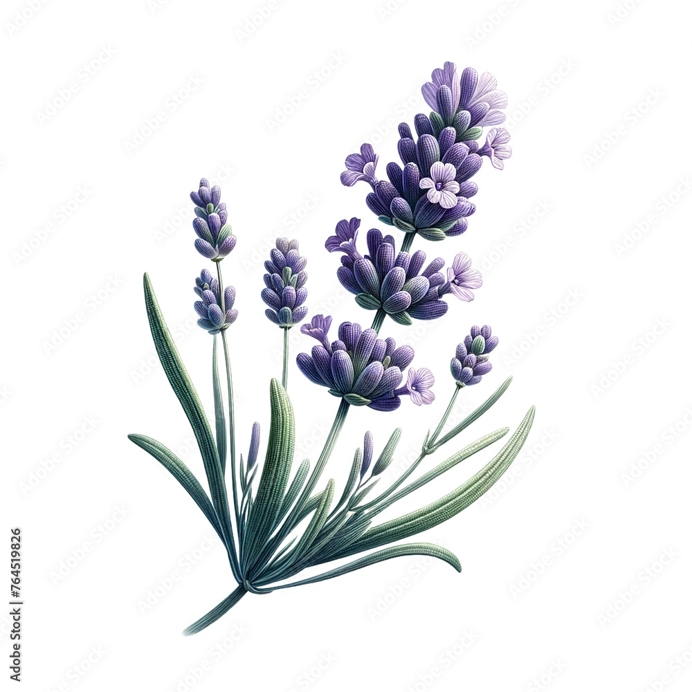 Obraz premium lavender isolated on transparent background