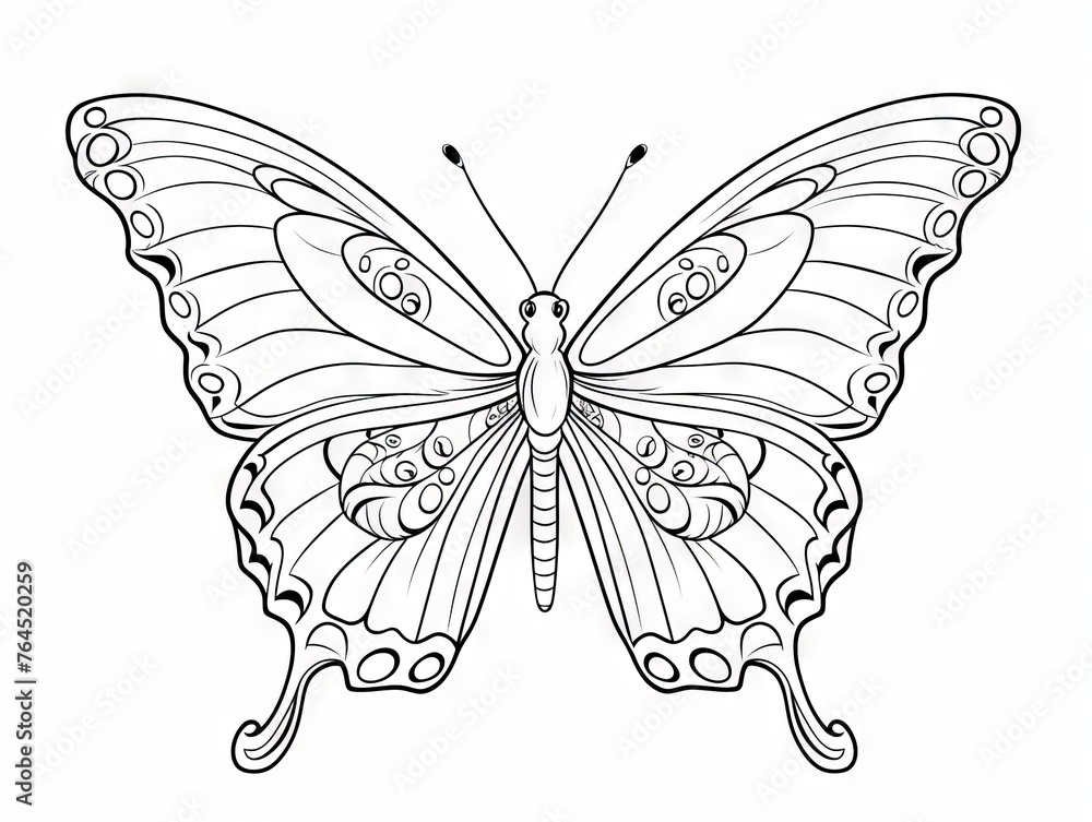 Hand-drawn butterfly patterns for coloring - intricate design ...