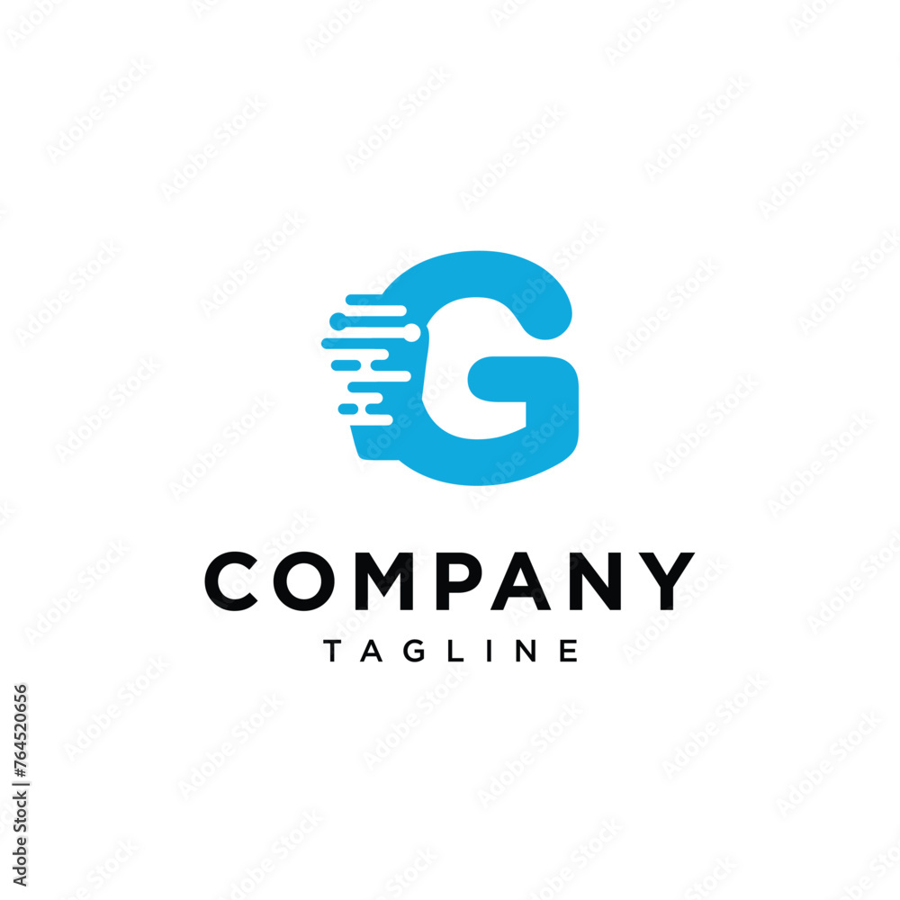 Obraz premium Letter G Artificial Intelligence Techno logo icon vector template.eps