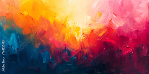 Abstract painting with vibrant colors  generative ai