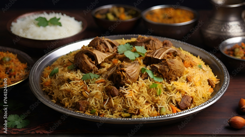 Delicious biryani or teheri polao Delicious biryani or teheri polao