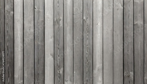Streamlined Style: Clean Grey Fence Constructed with Wood Planks