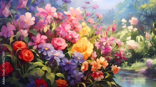 Wallpaper Mural Floral seamless pattern Torontodigital.ca