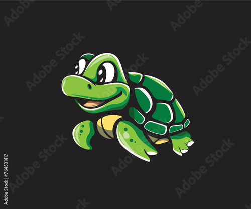 turtle mascot logo template