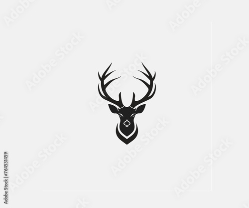 goat head logo design template