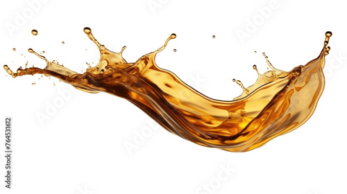 Oil splash isolated on transparent and white background.PNG image. 