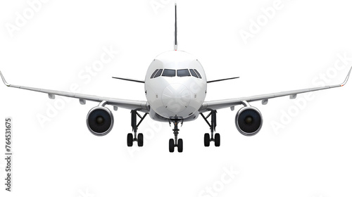 typical airplane isolated on white background.