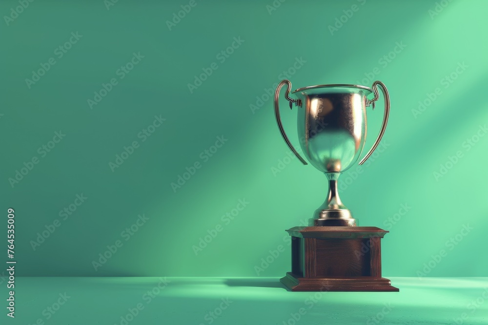 Trophy and Spotlight a gleaming trophy placed under a spotlight Trophy and Spotlight a gleaming trophy placed under a spotlight
