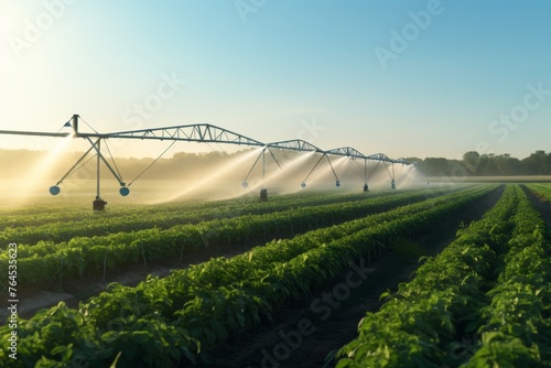 Irrigation System and Crop Sprinklers in the concept of efficient water management and irrigation practices