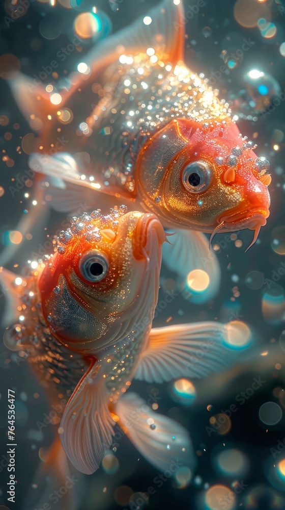 goldfish in aquarium goldfish in aquarium