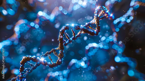 Molecular DNA structure, exploring the essence of life and genetic science