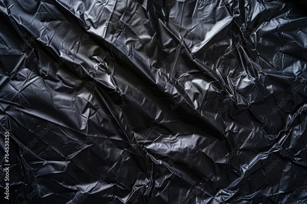 Close up shot of a black paper sheet, suitable for backgrounds or textures