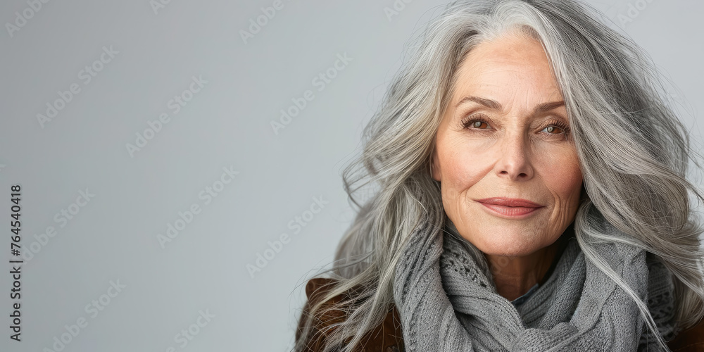 beautiful smiling elderly woman with gray hair on white background, lady, grandmother, old age, wrinkles, person, portrait, face, wrinkles, studio photo, skin care beautiful smiling elderly woman with gray hair on white background, lady, grandmother, old age, wrinkles, person, portrait, face, wrinkles, studio photo, skin care