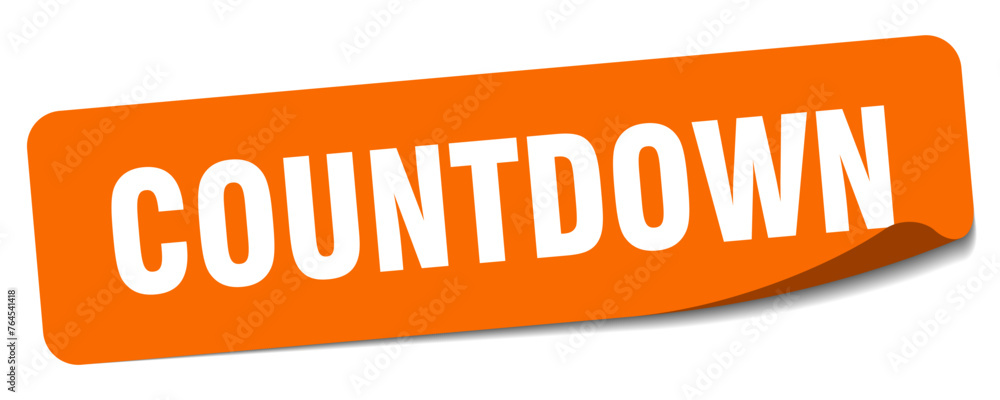 countdown sticker. countdown label countdown sticker. countdown label