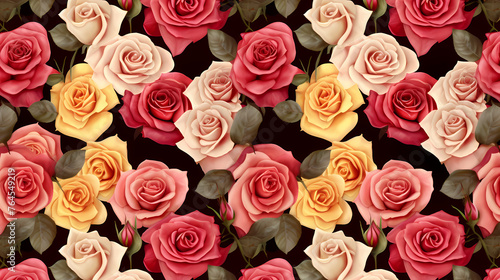 Colorful flowers background, season concept