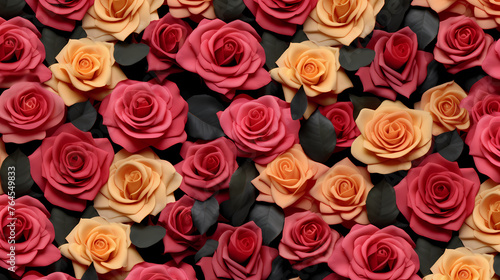 Colorful flowers background, season concept