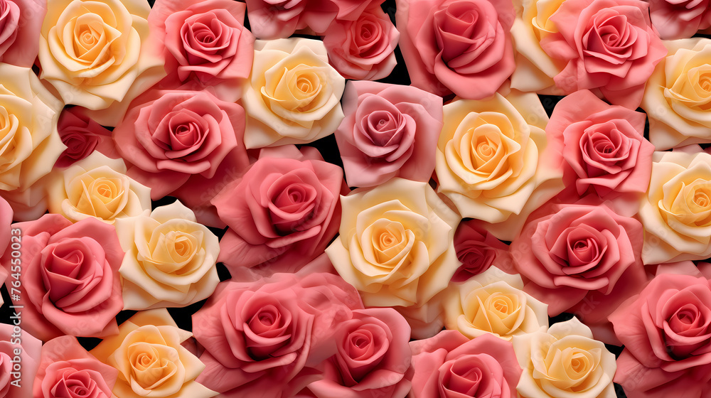 Obraz premium Colorful flowers background, season concept