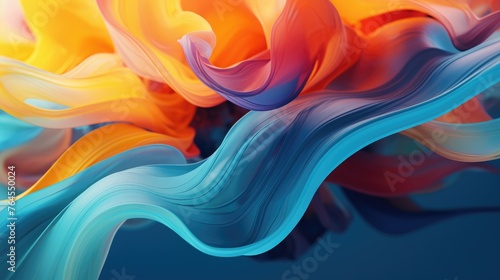 Vintage colors melting, flowing, and expanding abstract. colorful abstract background photo