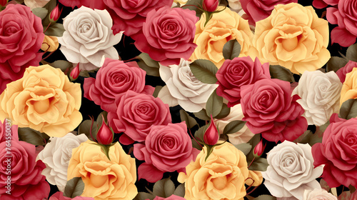 Colorful flowers background, season concept