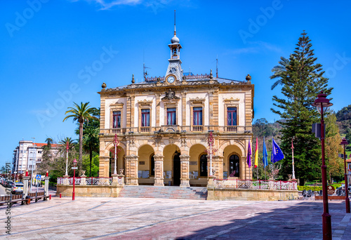 Villaviciosa Town Hall building in Asturias. Spain.