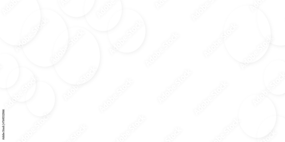 Modern abstract white background with circles cut. Random shifted white circle background wallpaper banner pattern. Modern abstract white background with circles cut. Random shifted white circle background wallpaper banner pattern.