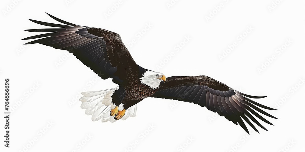 Fototapeta premium Eagle Soars High, Freedom Calls