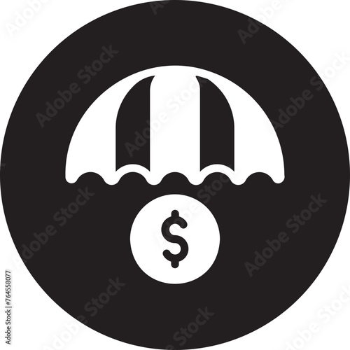umbrella glyph icon