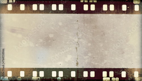 Wallpaper Mural medium format filmstrip with grain textured and grunge border; old paper texture abstract background, grungy rough dirty stained effect Torontodigital.ca