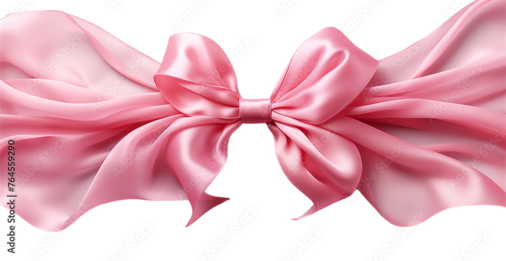 pink bow isolated on white background pink bow isolated on white background