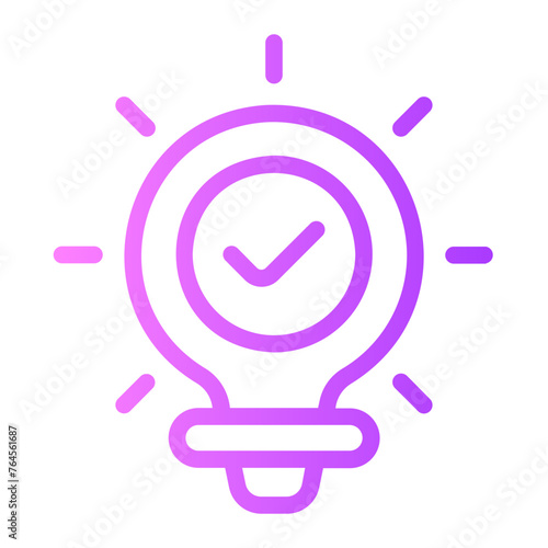 light bulb gradient icon