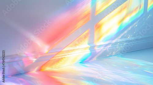 A versatile and creative overlay effect featuring a blurred rainbow light