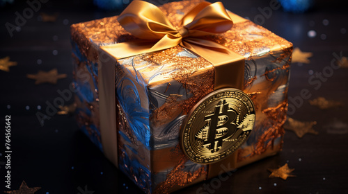 Bitcoin gift, beautiful bitcoin package.