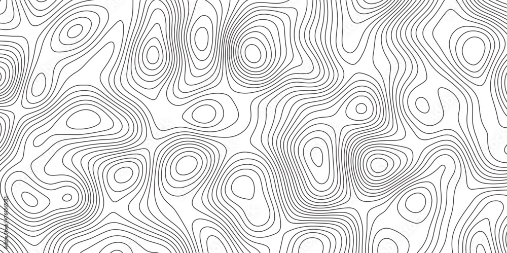 Abstract topographic contours map background. Ocean topographic line map with curvy wave isolines vector Topographic Map. 