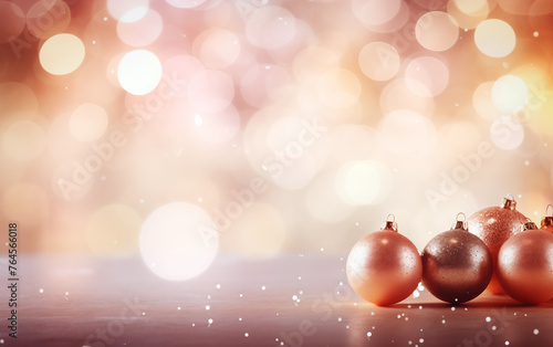 beautiful christmas background with bokeh. Christmas atmosphere.