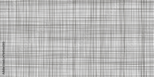 Grey mesh as a crosshatch seamless pattern. Abstract bg with random lines imitating fabric surface of canvas or rough linen material. Vector illustration